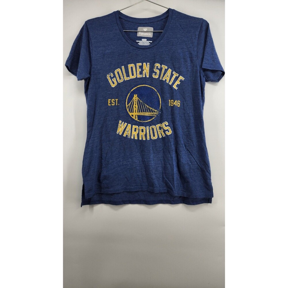 Golden State Warriors Women's Small Blue Graphic Print Short Sleeve T-Shirt NWOT